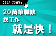 20萬職缺，找工作就是快!
