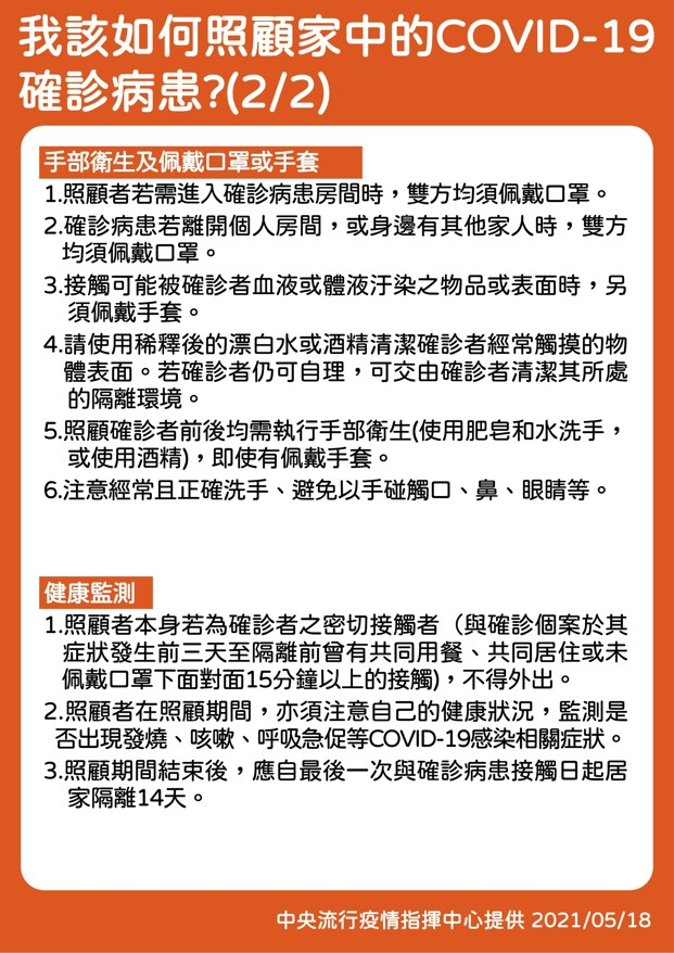 接觸確診者怎麼辦?新冠肺炎應對守則保護你與家人的安全 我該如何照顧家中新冠肺炎確診病患