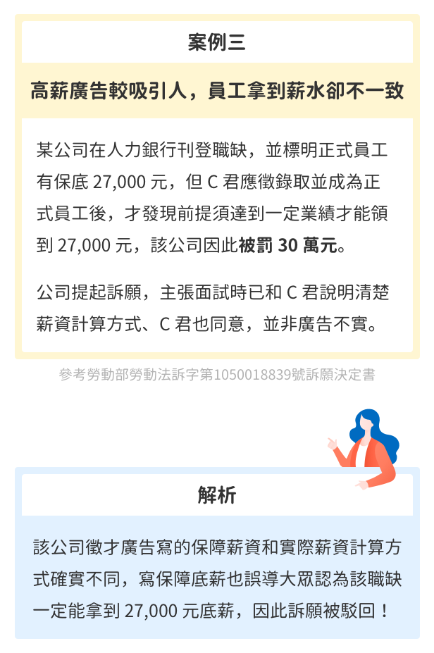 小心觸犯不實廣告!刊登徵才廣告未注意細節,最高可罰150萬! 小心觸犯不實廣告!刊登徵才廣告未注意細節,最高可罰150萬!