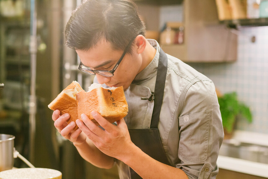 武子靖：「我擅長做的是麵包，當我做的麵包能夠感動人的時候，就是最有成就感的的時候。」