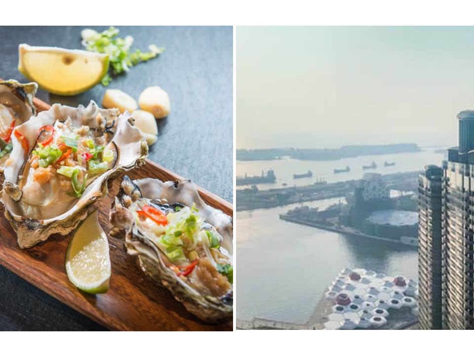 「漢來本館店」能擁覽高雄港灣美景被網友大推