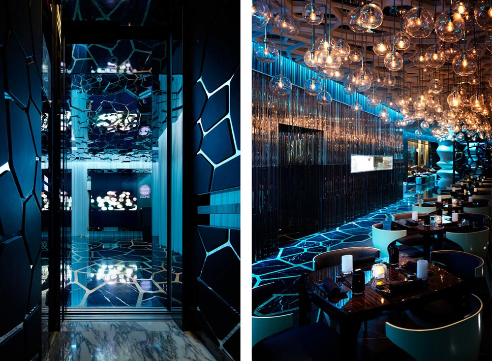 香港 Ritz-Carlton 飯店 118 樓的 OZone 酒吧。