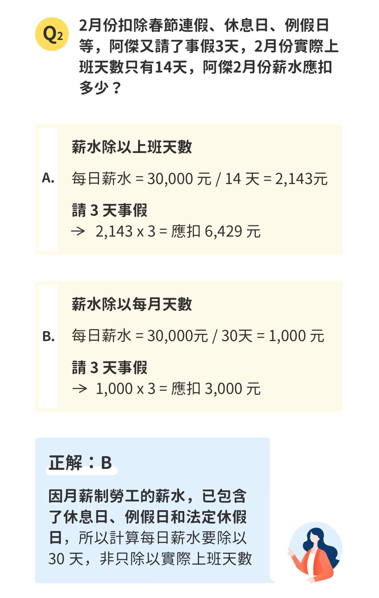 防疫期間員工請事假,薪水怎麼算?