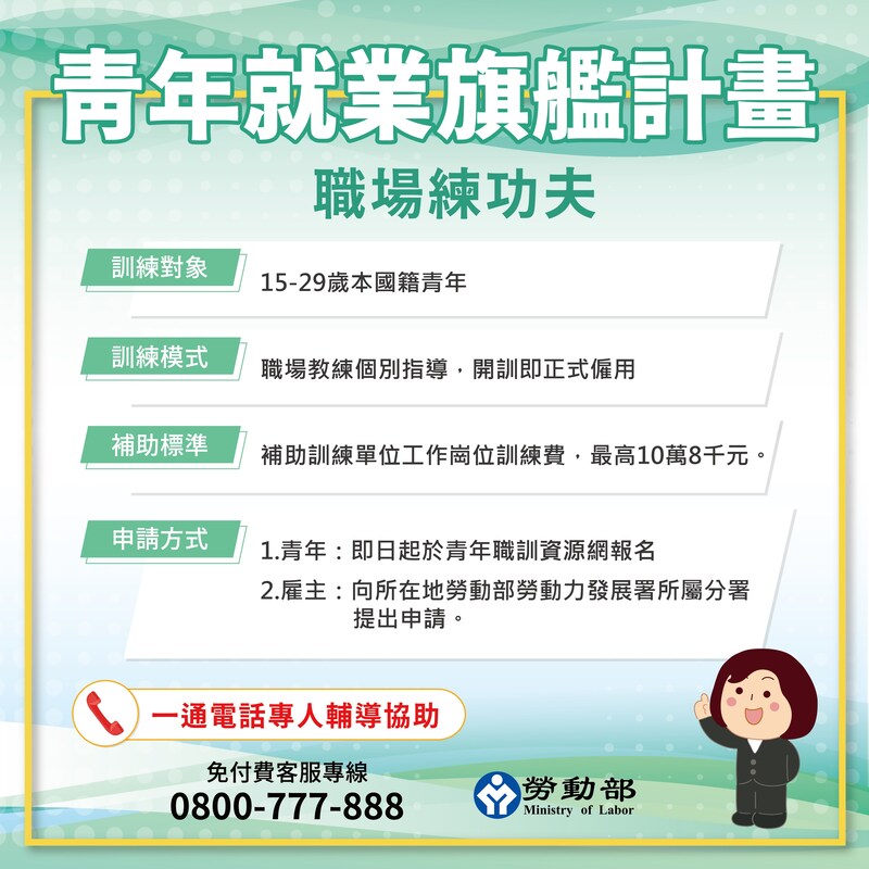 青年就業旗艦計畫補助申請方式